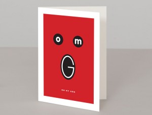 OMG A5 Greetings Card