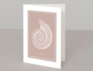 Nautilus Shell A5 Greetings Card