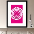 Pink Abstract Circles Design Art Print