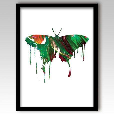 Green Butterfly Art Print