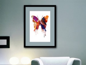 Orange Butterfly Art Print