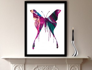 Purple Butterfly Art Print