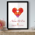 Crazy About You Personalised Poster