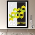 Green Geometric Design Art Print
