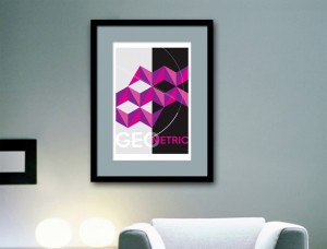 Purple Geometric Design Art Print