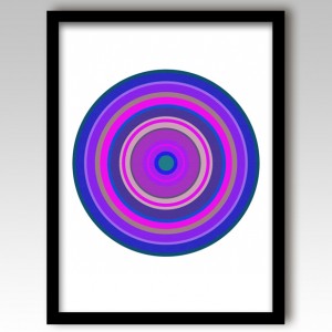 Purple Pop Art Target Art Print