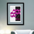 Purple Geometric Design Art Print